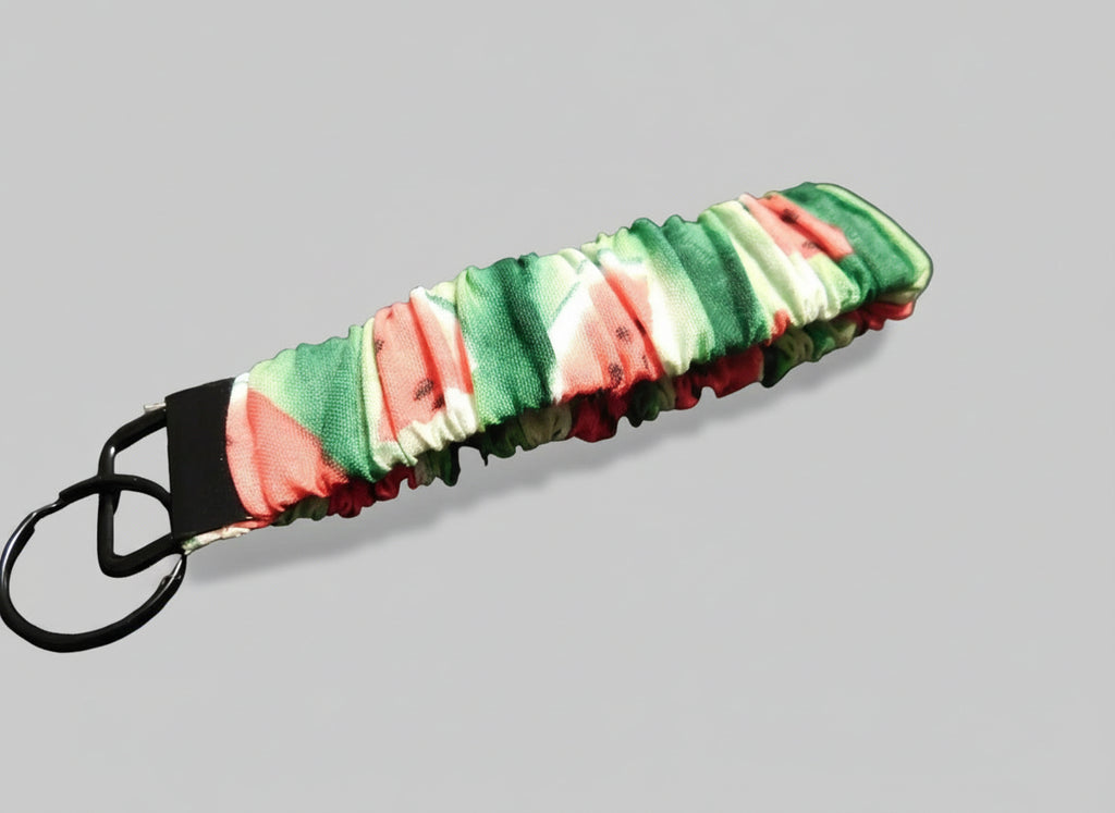 Tie Dye Green Watermelon Key Fob Holder