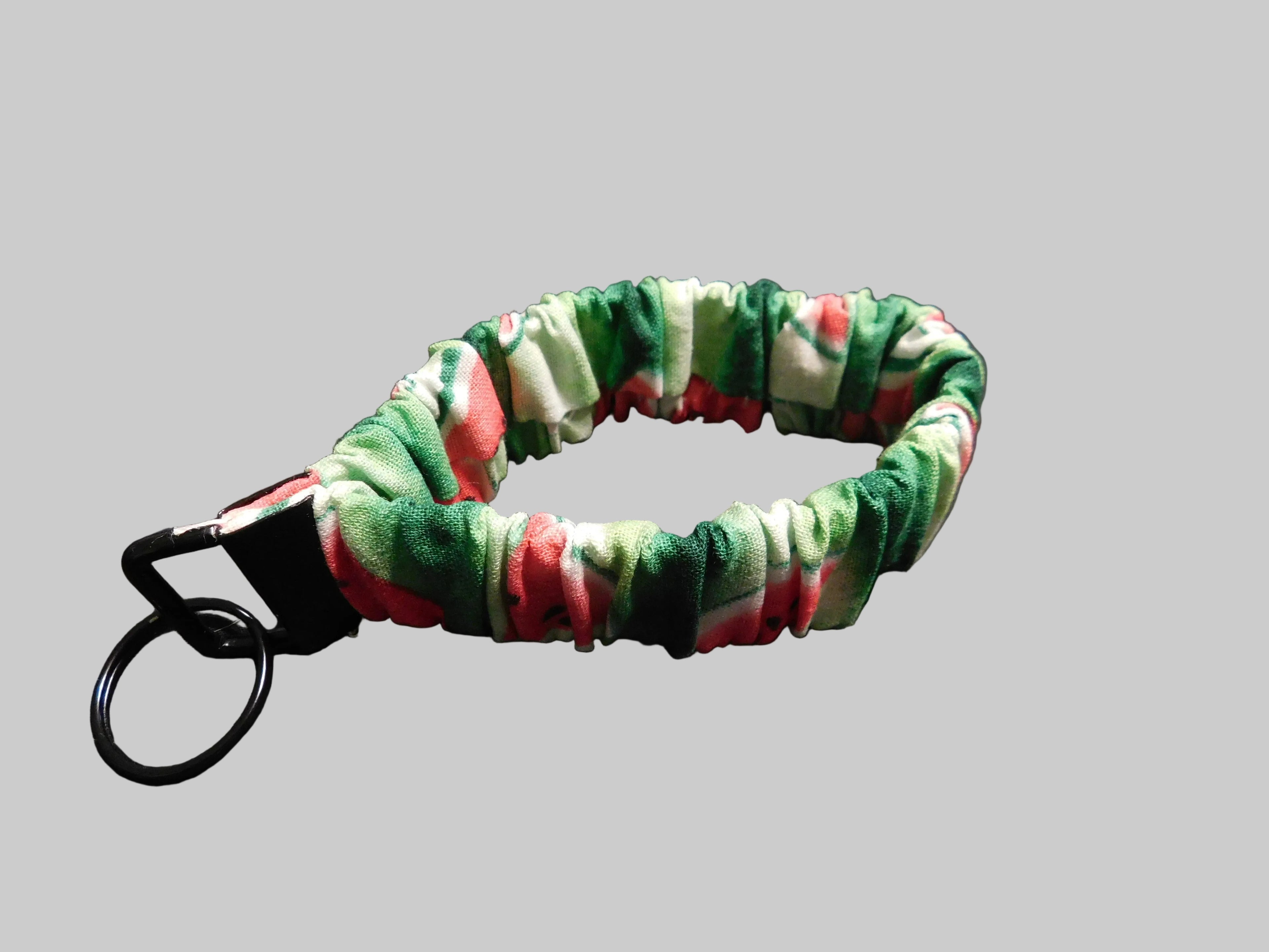 Tie Dye Green Watermelon Key Fob Holder