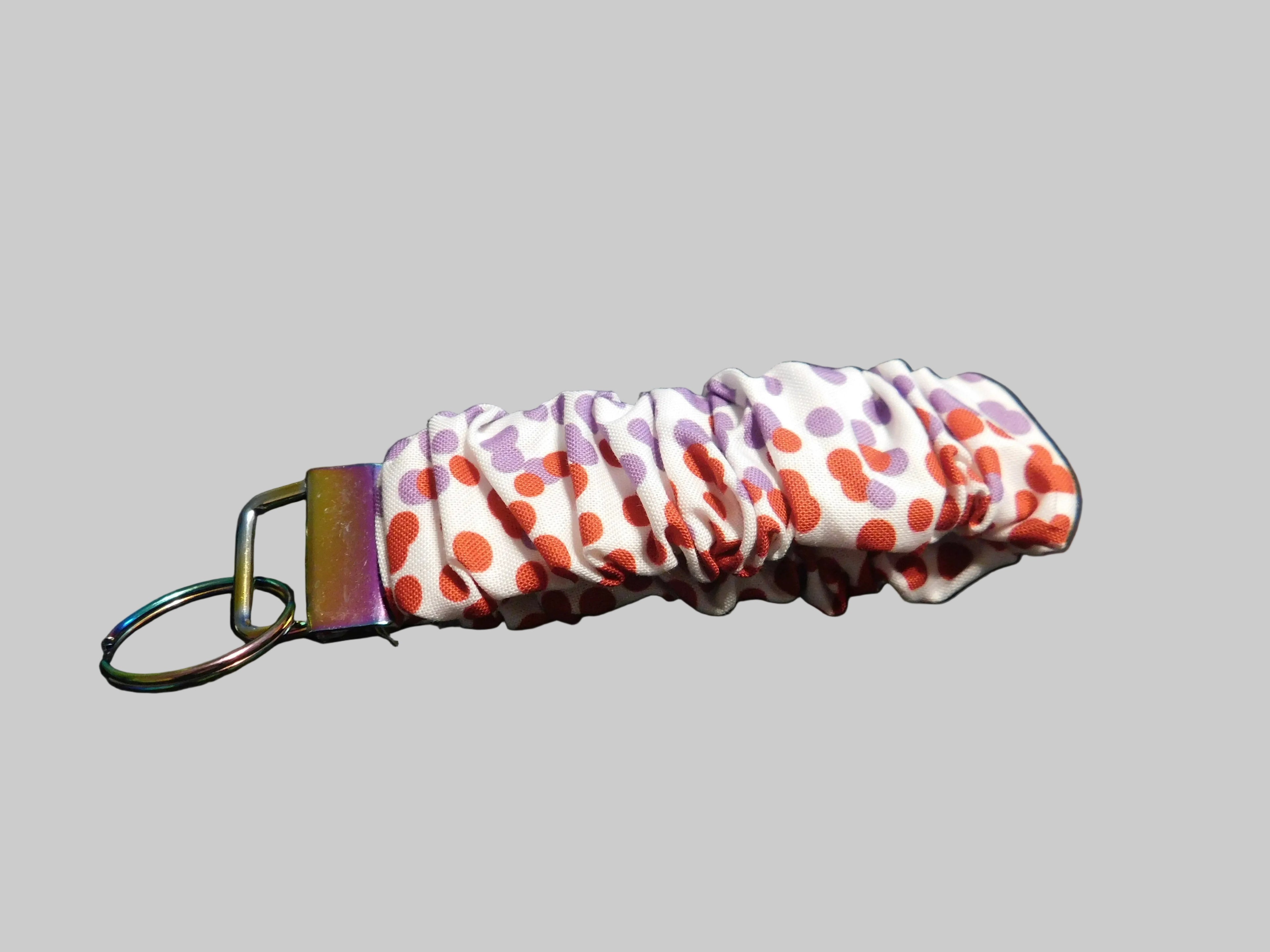 Colorful Polka Dots Key Fob Holder