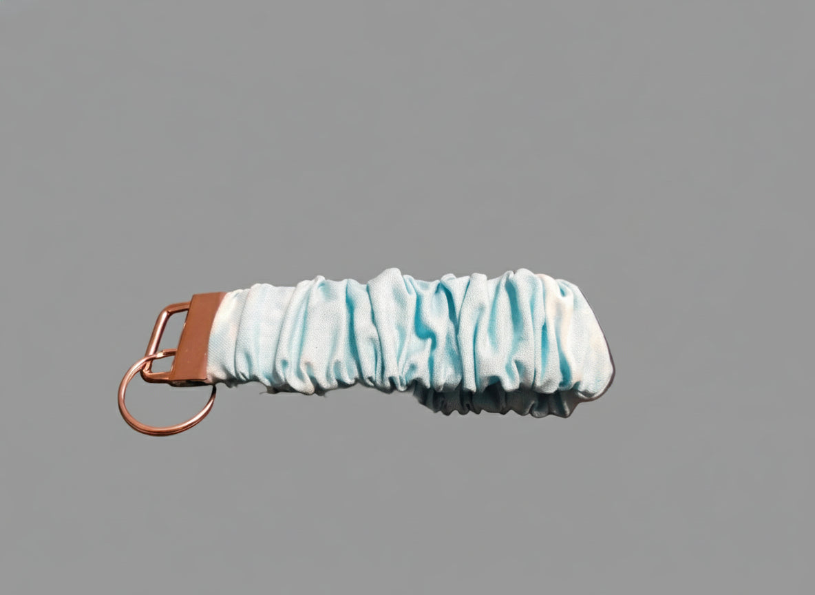 Aqua Tie Dye Key Fob Holder