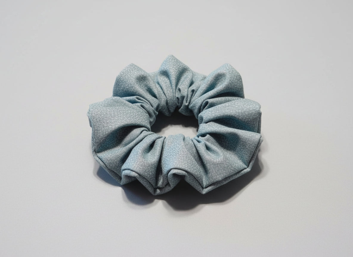 Teal Stone Scrunchie