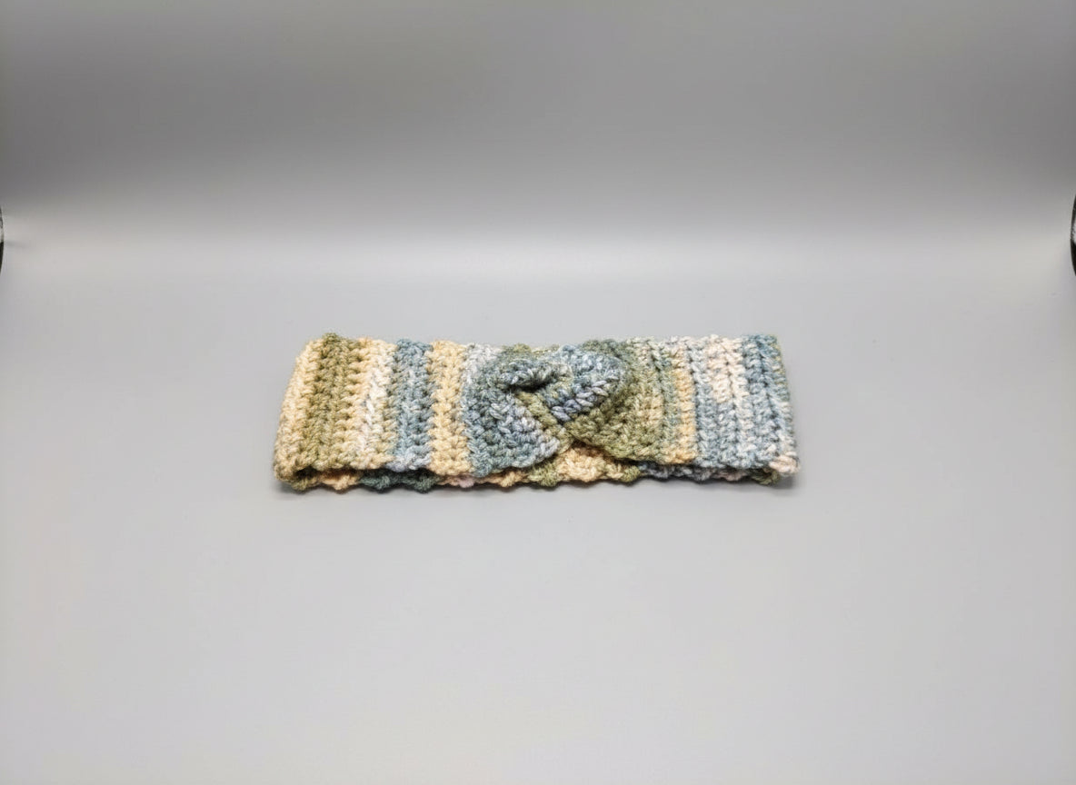 Handcrafted Spring Green Winter Headband