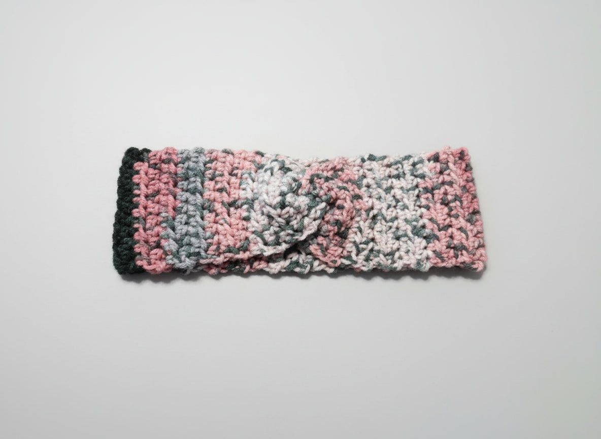 Handcrafted Suprise Stripes Winter Headband