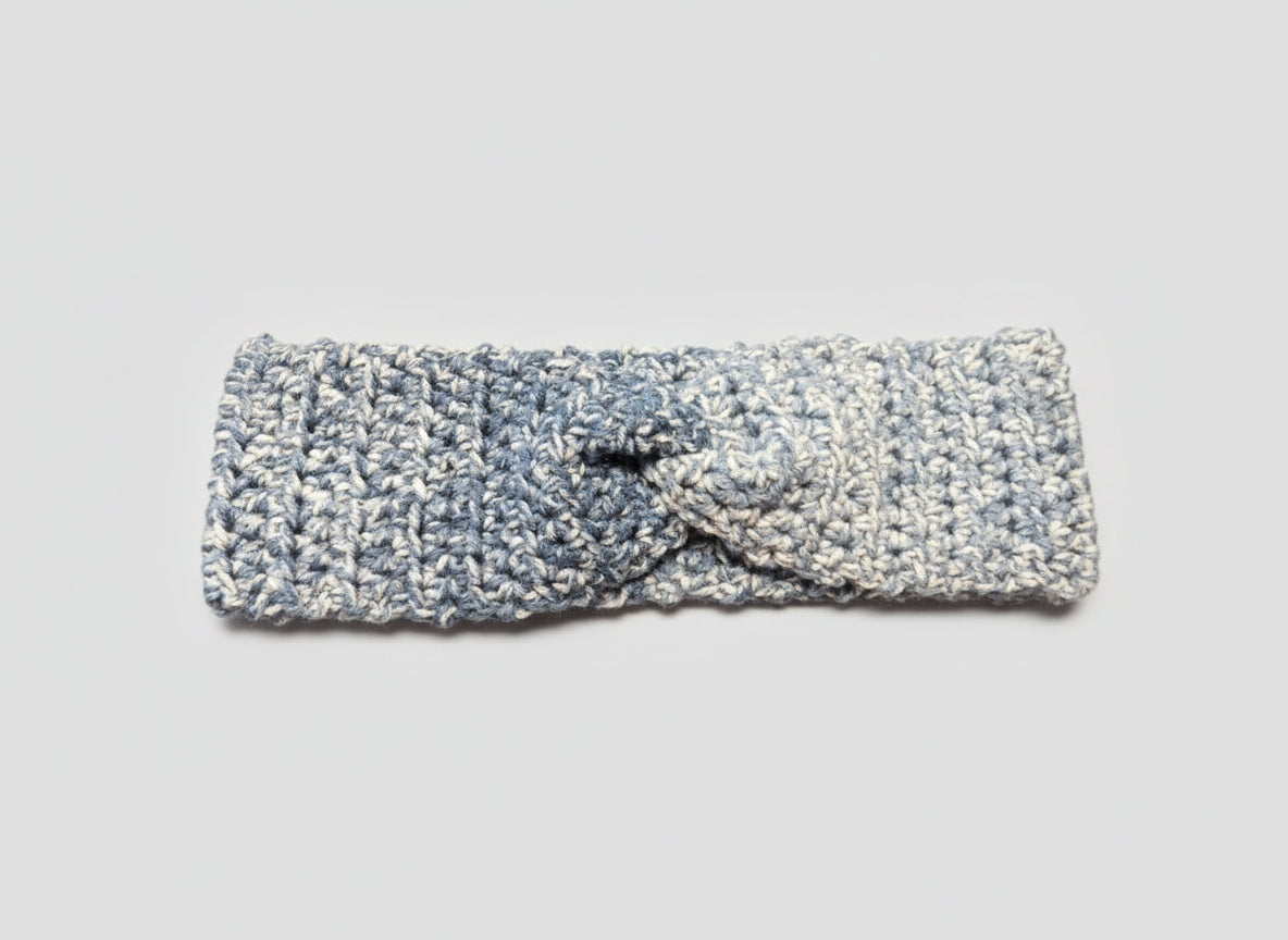Handcrafted Blue Winter Headband