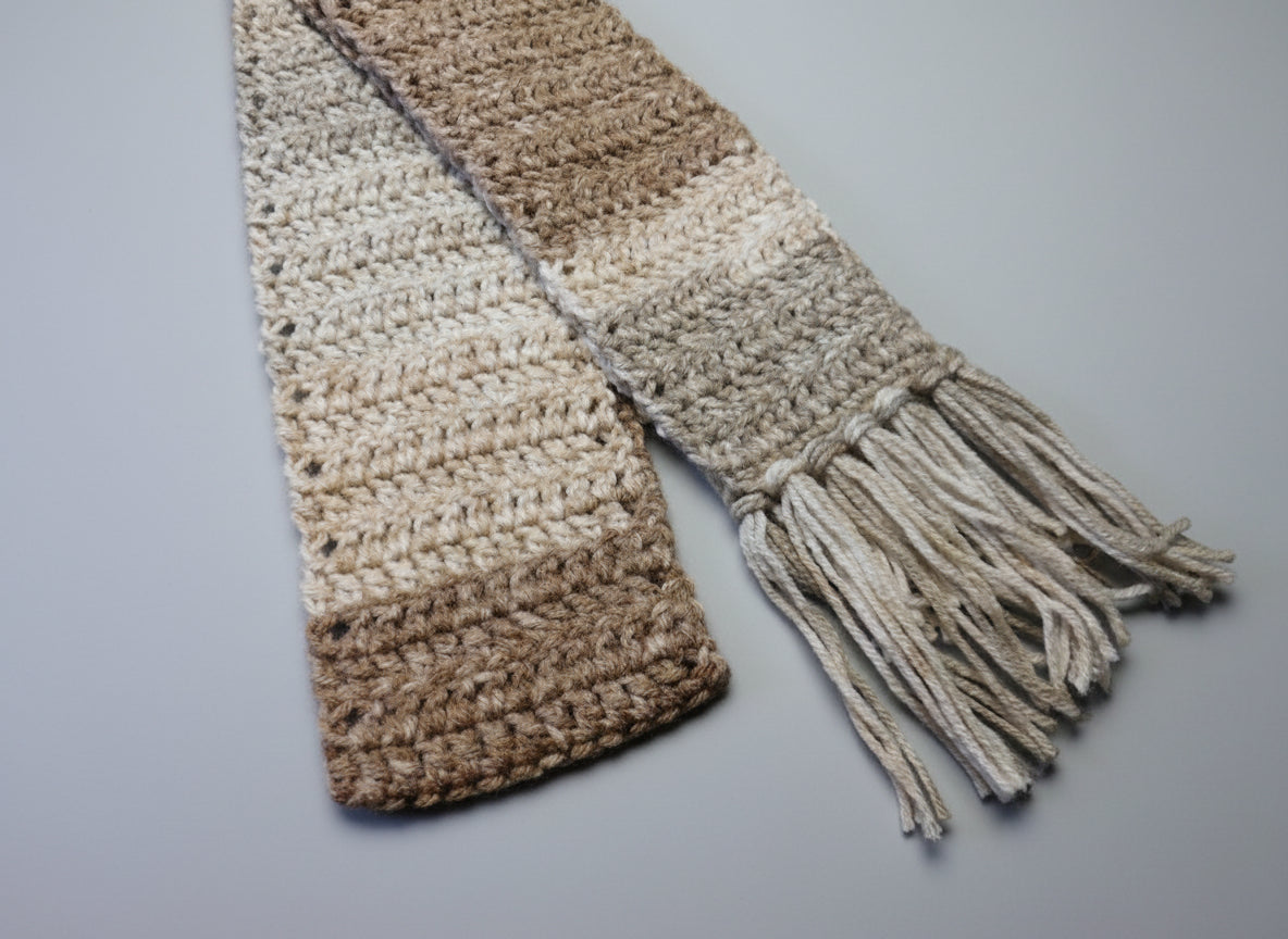 Handcrafted Brown Mix Scarf
