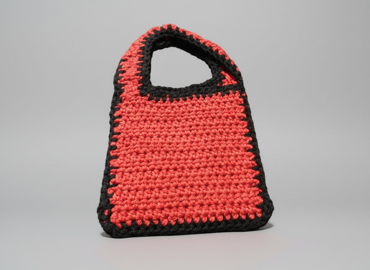 Handcrafted Red & Black Bag