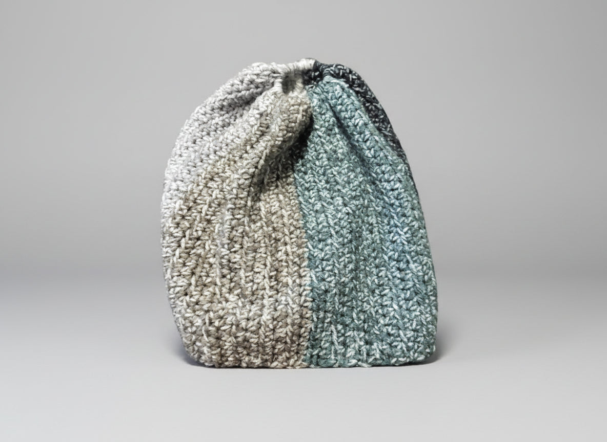 Handcrafted Cool Ombre Ponytail Hat