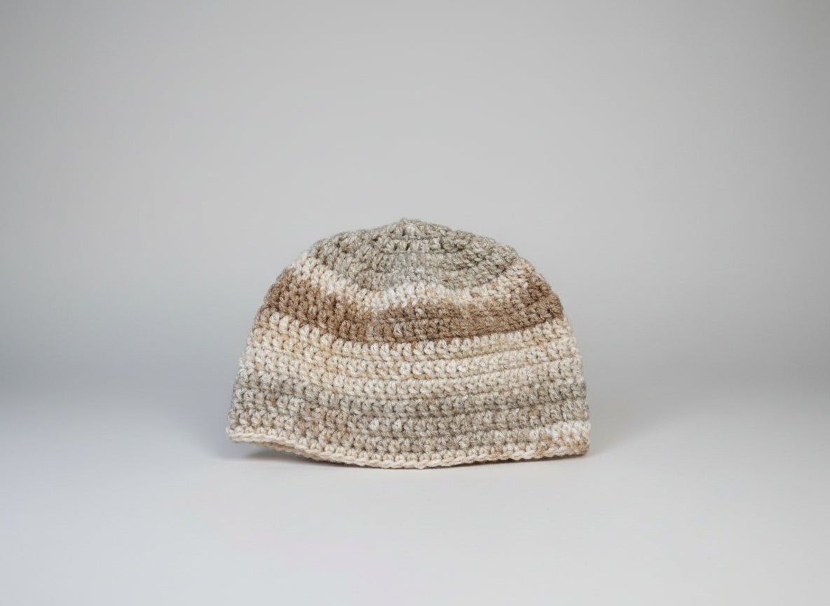 Handcrafted Brown Mix Hat