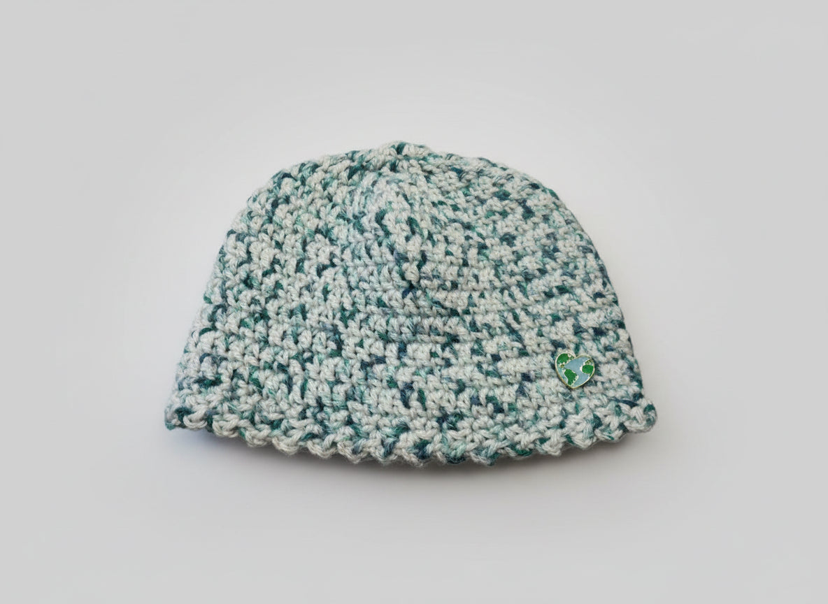 Handcrafted Be Still Hat with Button