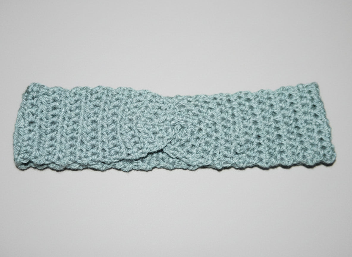 Handcrafted Gray Winter Headband
