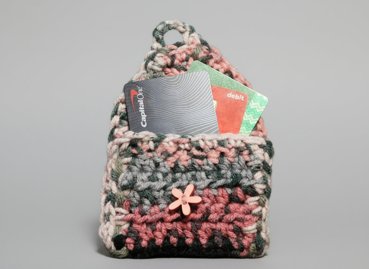 Handcrafted Suprise Stripes ID/Coin Purse