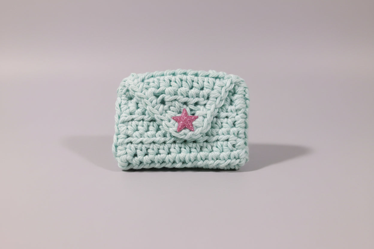 Handcrafted Aqua ID/Coin Purse