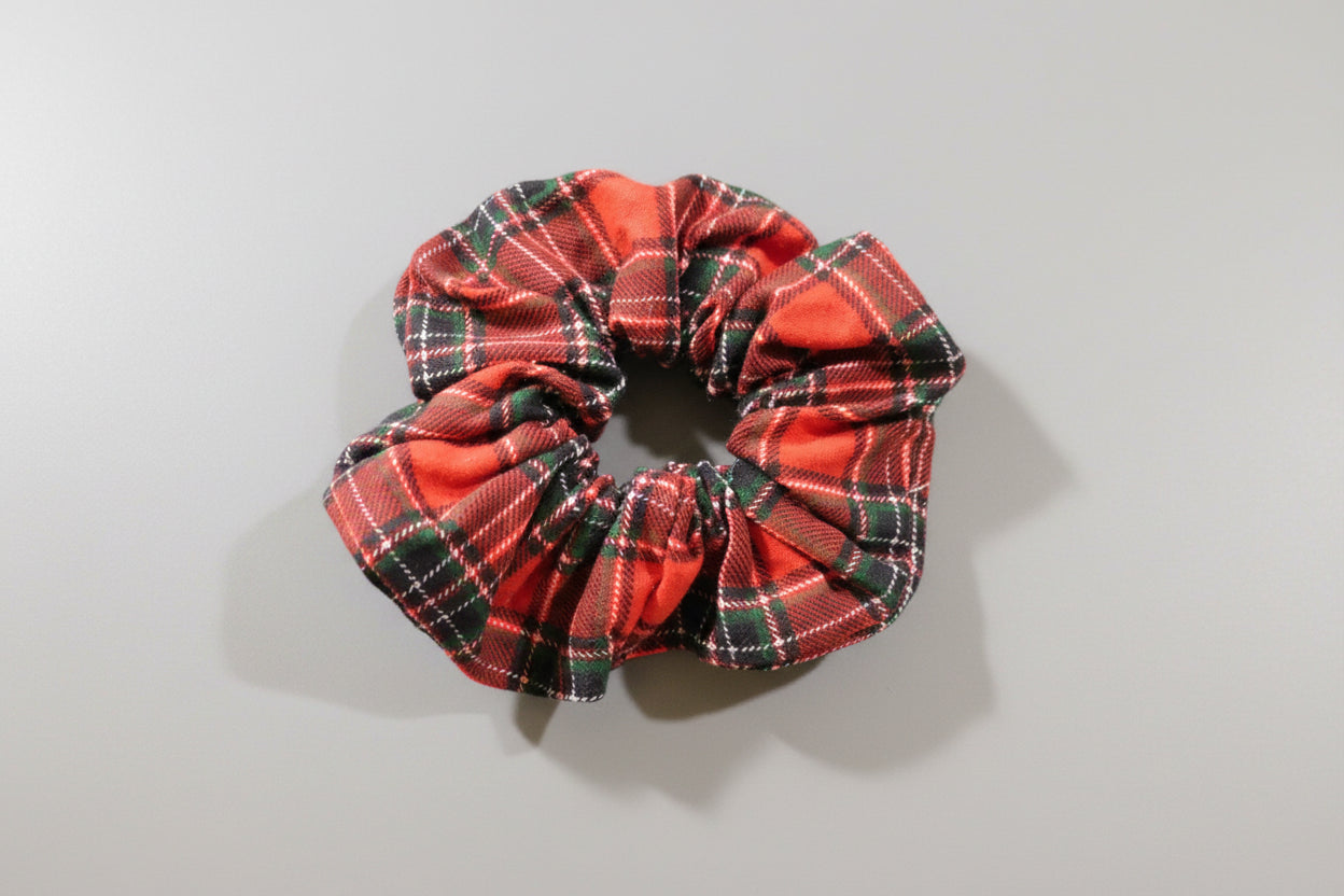 Christmas Plaid Scrunchie